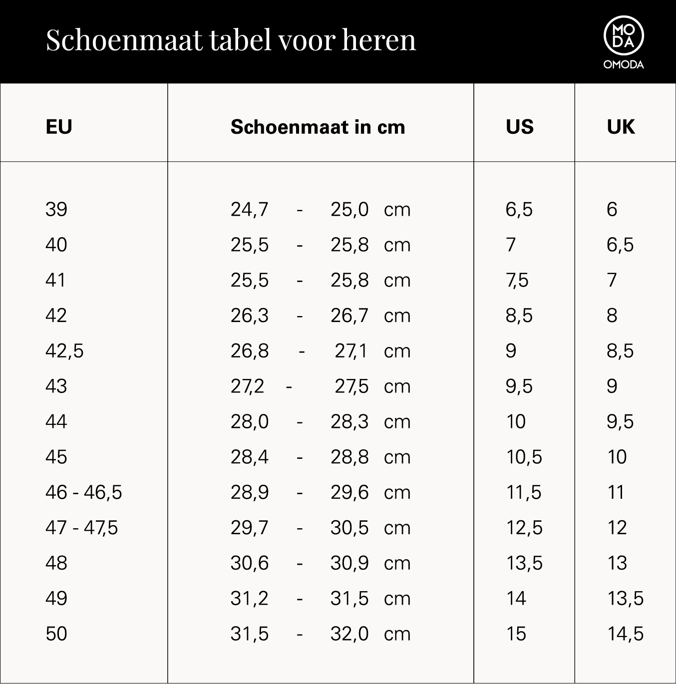 D Schoenmaattabel Zo Vind Je Supermakkelijk Jouw US Schoenmaat Naar 